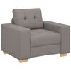 vidaXL Σετ Καναπέ με μαξιλάρι με μαξιλάρι 3 pcs Taupe ύφασμα
