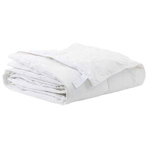 vidaXL Κουβέρτια & Κουβέρτες Λευκό 200 x 200 cm Πούπουλο