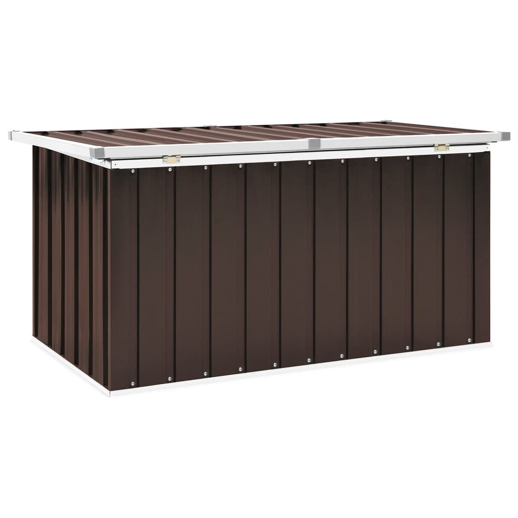 vidaXL Μπαούλο Αποθήκευσης Κήπου Καφέ 129 x 67 x 65 εκ.