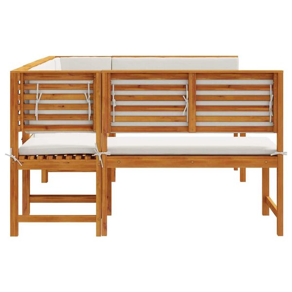 vidaXL Σετ Παγκάκι Κήπου 5 pcs Καφέ Μασίφ ξύλο ακακίας