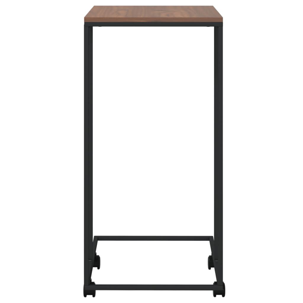 vidaXL Βοηθητικό Τραπέζι με Ρόδες Μαύρο 40x30x63,5 εκ. Επεξ. Ξύλο