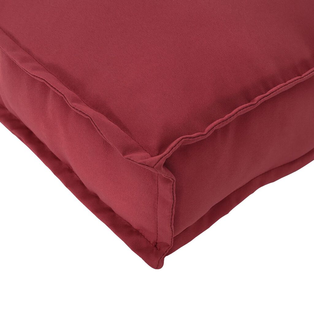 vidaXL Σετ Μαξιλαριών Παλέτας 2 Τεμαχίων Wine Red Oxford Fabric