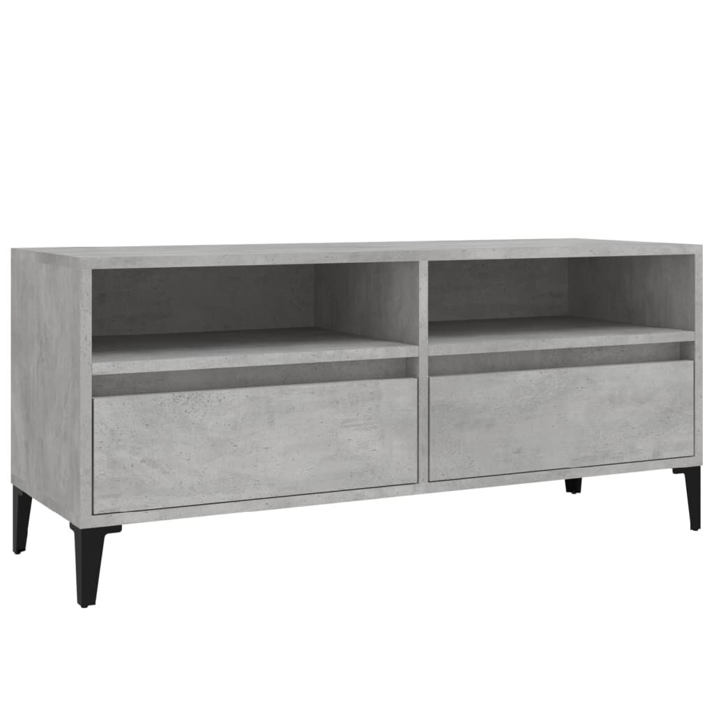 vidaXL Έπιπλο Τηλεόρασης Γκρι Σκυρ. 100 x 34,5 x 44,5 εκ. Επεξ. Ξύλο