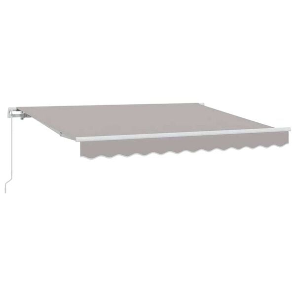 vidaXL Σκηνίτσα Αναδιπλούμενη Ανοιχτό γκρι 350 x 200 cm