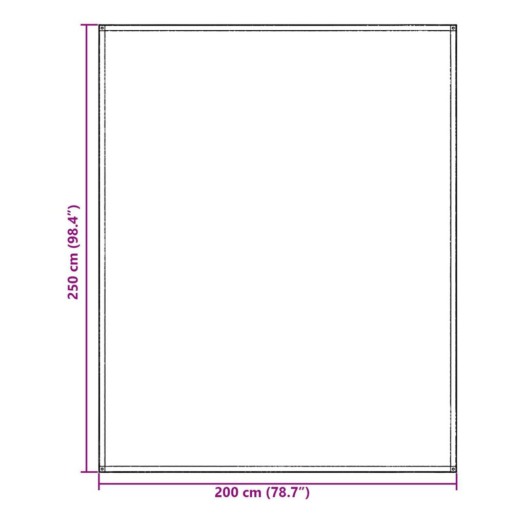 vidaXL Αξεσουάρ Σκηνής Μπλε-Γκρι Πολυεστέρας 250 x 200 cm Αδιάβροχο