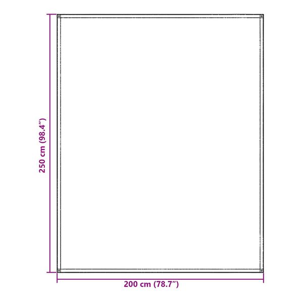 vidaXL Αξεσουάρ Σκηνής Μπλε-Γκρι Πολυεστέρας 250 x 200 cm Αδιάβροχο