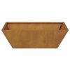 vidaXL Γλάστρα Κήπου 5 pcs Σκ rusty 50 x 50 x 15 cm