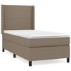 vidaXL &Kappa;&rho;&epsilon;&beta;ά&tau;&iota; Boxspring &mu;&epsilon; &Sigma;&tau;&rho;ώ&mu;&alpha; Taupe 100 x 200 &epsilon;&kappa;. &Upsilon;&phi;&alpha;&sigma;&mu;ά&tau;&iota;&nu;&omicron;