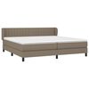 vidaXL &Kappa;&rho;&epsilon;&beta;ά&tau;&iota; Boxspring &mu;&epsilon; &Sigma;&tau;&rho;ώ&mu;&alpha; Taupe 200x200 &epsilon;&kappa;. &Upsilon;&phi;&alpha;&sigma;&mu;ά&tau;&iota;&nu;&omicron;