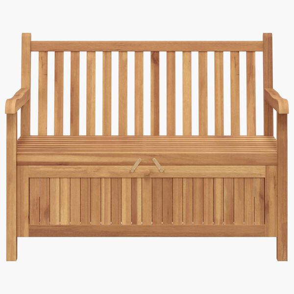 vidaXL Πάγκος Αποθήκευσης Κήπου Καφέ 228 x 60 x 90 εκ Μασίφ ξύλο teak