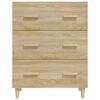 vidaXL Ντουλάπι Sonoma Δρυς 70 x 34 x 90 εκ. από Επεξεργασμένο Ξύλο