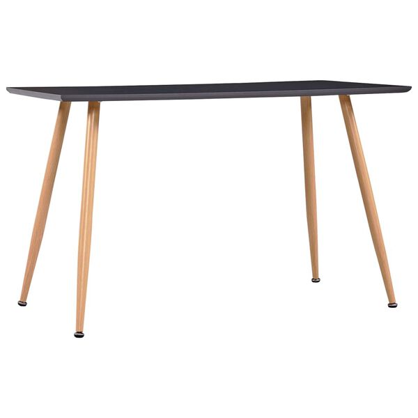 vidaXL Τραπεζαρία Γκρι / Χρώμα Δρυός 120 x 60 x 74 εκ. από MDF