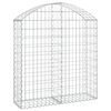 vidaXL Συρματοκιβώτιο Τοξωτό 100x30x100/120εκ. από Γαλβανισμένο Χάλυβα
