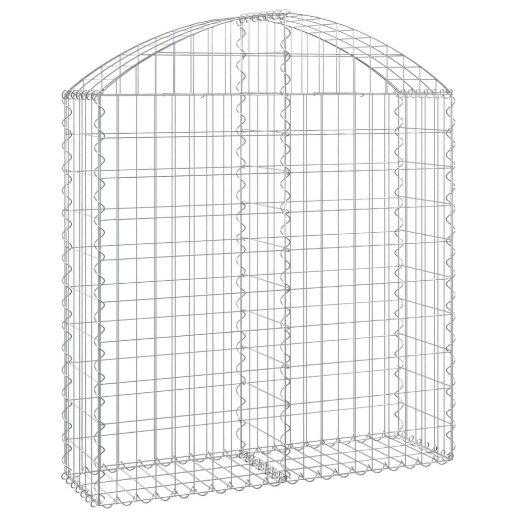 vidaXL Συρματοκιβώτιο Τοξωτό 100x30x100/120εκ. από Γαλβανισμένο Χάλυβα