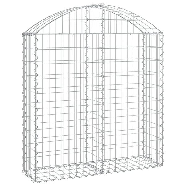 vidaXL Συρματοκιβώτιο Τοξωτό 100x30x100/120εκ. από Γαλβανισμένο Χάλυβα