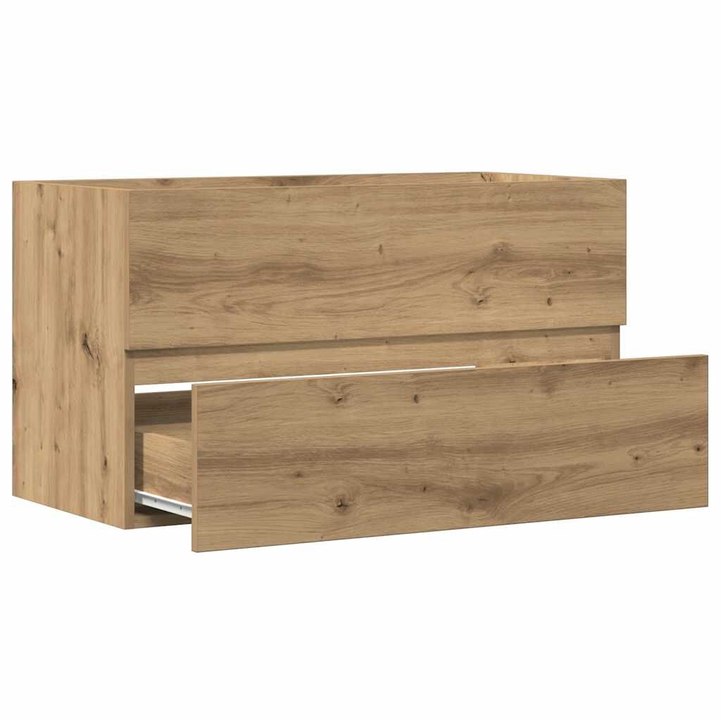 vidaXL Ντουλάπι Μπάνιου Κρεμαστό Παλ. Ξύλο 80x38,5x45 εκ. από Επ. Ξύλο