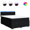 vidaXL &Kappa;&rho;&epsilon;&beta;ά&tau;&iota; Boxspring &mu;&epsilon; &Sigma;&tau;&rho;ώ&mu;&alpha; &Mu;&alpha;ύ&rho;&omicron; 140x200 &epsilon;&kappa;. &Upsilon;&phi;&alpha;&sigma;&mu;ά&tau;&iota;&nu;&omicron;