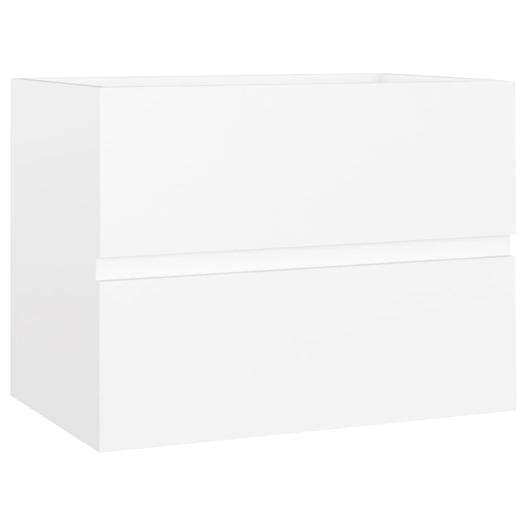 vidaXL Ντουλάπι Νιπτήρα Λευκό 60x38,5x45 εκ. από Επεξεργασμένο Ξύλο