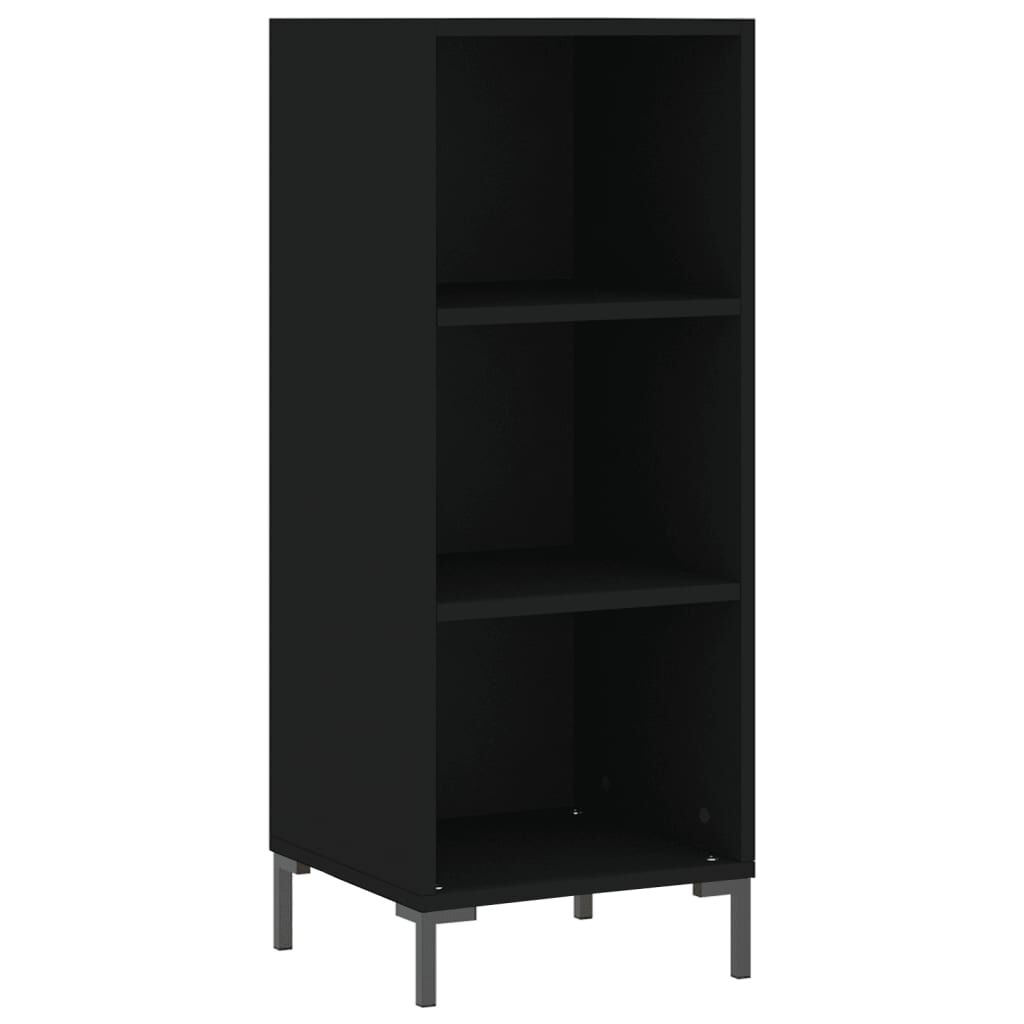 vidaXL Ντουλάπι Μαύρο 34,5 x 34 x 180 εκ. από Επεξεργασμένο Ξύλο
