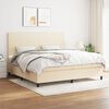 vidaXL &Kappa;&rho;&epsilon;&beta;ά&tau;&iota; Boxspring &mu;&epsilon; &Sigma;&tau;&rho;ώ&mu;&alpha; &Kappa;&rho;&epsilon;&mu; 200x200 &epsilon;&kappa;. &Upsilon;&phi;&alpha;&sigma;&mu;ά&tau;&iota;&nu;&omicron;