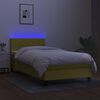 vidaXL &Kappa;&rho;&epsilon;&beta;ά&tau;&iota; Boxspring &mu;&epsilon; &Sigma;&tau;&rho;ώ&mu;&alpha; & LED &Pi;&rho;ά&sigma;&iota;&nu;&omicron; 90x190 &epsilon;&kappa;. &Upsilon;&phi;&alpha;&sigma;&mu;ά&tau;&iota;&nu;&omicron;