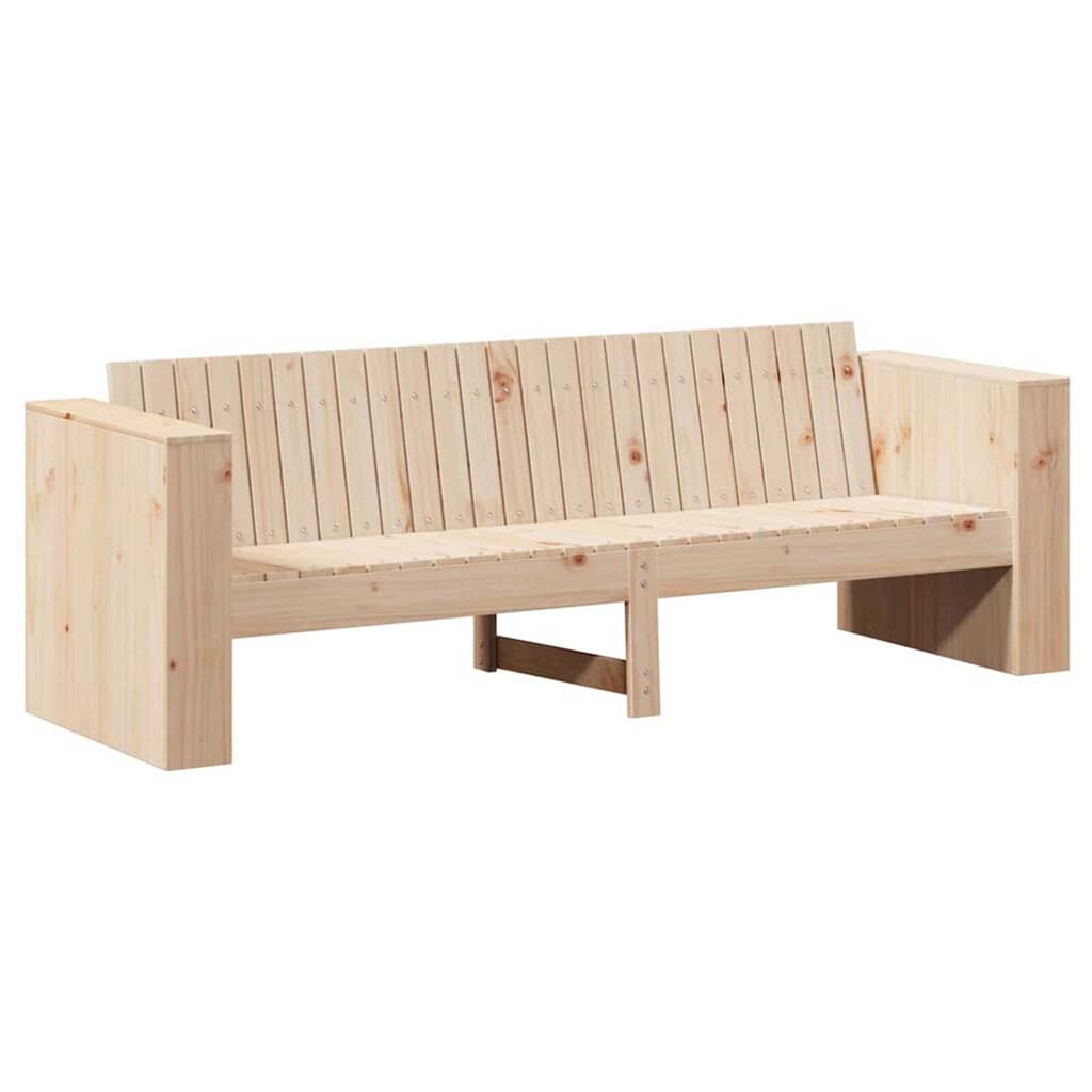 vidaXL Καναπές Κήπου Καφέ 185.5 x 60 x 62 εκ. Μασίφ ξύλο πεύκου