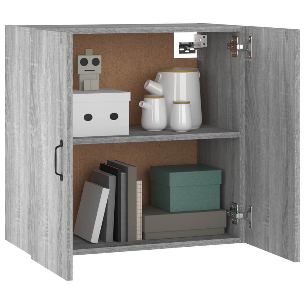 vidaXL Ντουλάπι Τοίχου Γκρι Sonoma 60x31x60εκ. Επεξεργασμένο Ξύλο