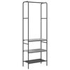 vidaXL Ράφι ρούχων με ράφια με ράφι Γκρι sonoma 60 x 30 x 171 εκ