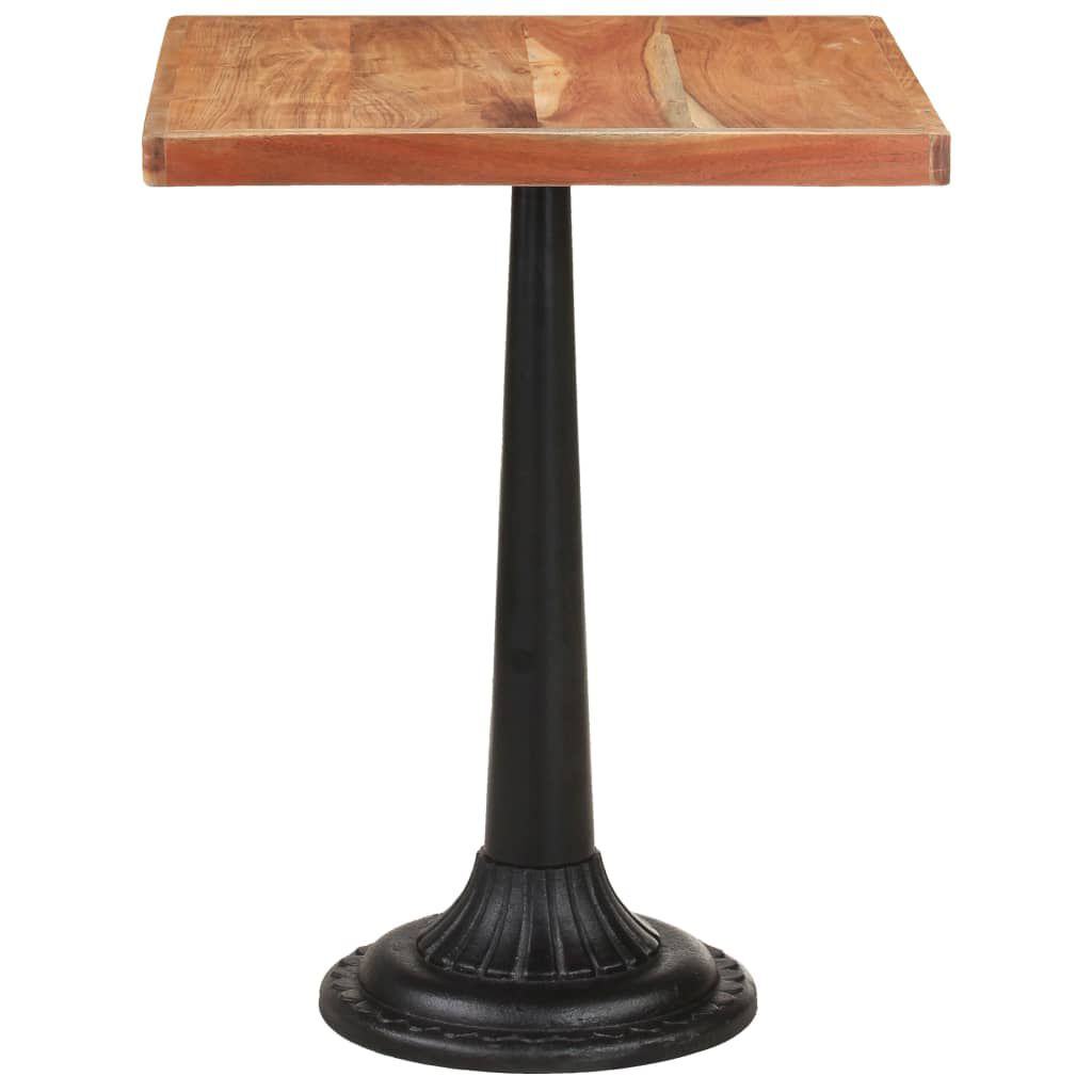 vidaXL Τραπέζι Bistro 60 x 60 x 76 εκ. από Μασίφ Ξύλο Ακακίας