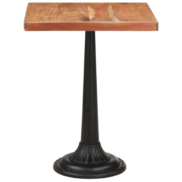 vidaXL Τραπέζι Bistro 60 x 60 x 76 εκ. από Μασίφ Ξύλο Ακακίας