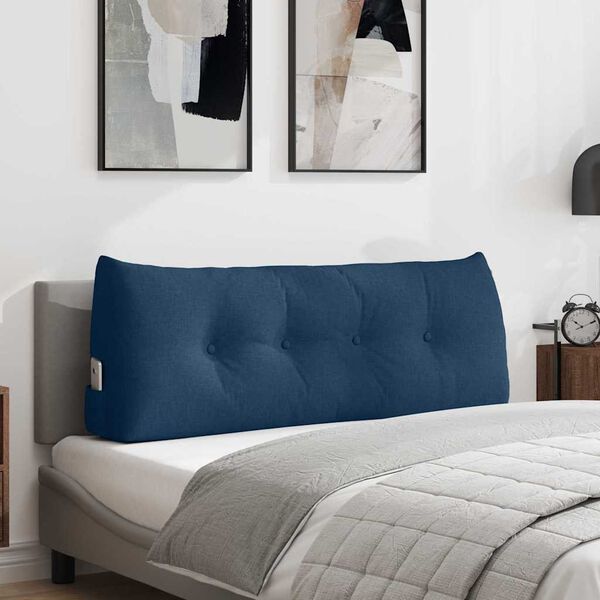 vidaXL Μαξιλάρι Πλάτης Μπλε 120 x 24 x 50 εκ ύφασμα