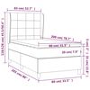 vidaXL &Kappa;&rho;&epsilon;&beta;ά&tau;&iota; Boxspring &mu;&epsilon; &Sigma;&tau;&rho;ώ&mu;&alpha; &Mu;&alpha;ύ&rho;&omicron; 80 x 200 &epsilon;&kappa;. &Beta;&epsilon;&lambda;&omicron;ύ&delta;&iota;&nu;&omicron;