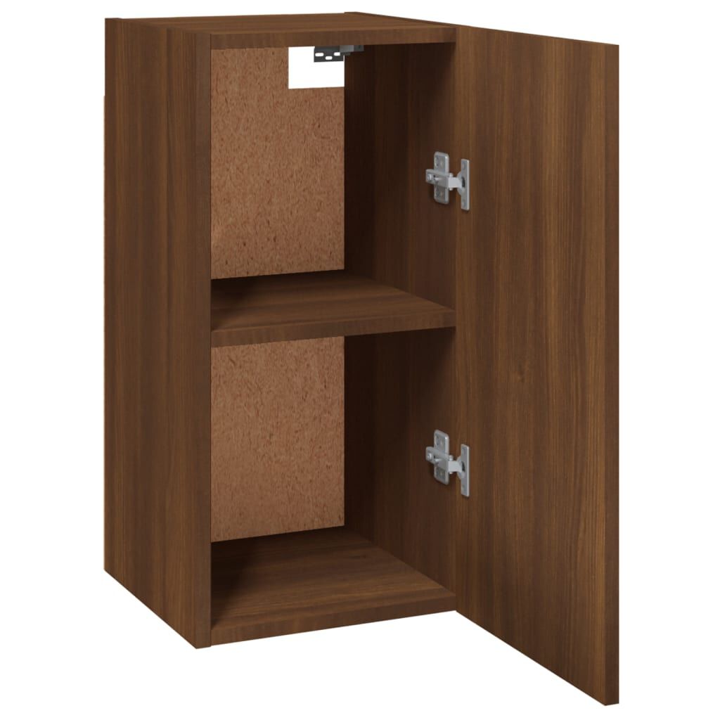 vidaXL Έπιπλα Τηλεόρασης 2 τεμ. Καφέ Δρυς 30,5x30x36 εκ. Επεξ. Ξύλο