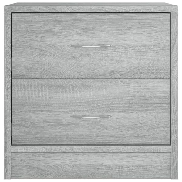 vidaXL Κομοδίνο Γκρι Sonoma 40 x 30 x 40 εκ. από Επεξεργασμένο Ξύλο
