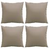 vidaXL Μαξιλάρια Καναπέ 4 τεμ. Taupe 50x50 εκ. Υφασμάτινα