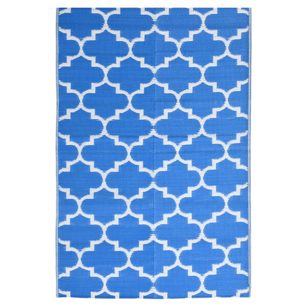 vidaXL Χαλί εξωτερικού χώρου ARAKIL μπλε 120x180 cm PP