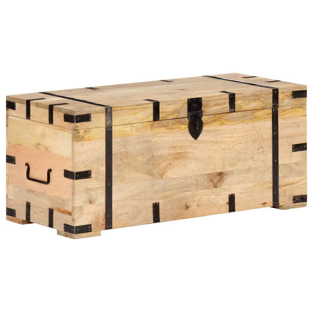 vidaXL Μπαούλο 90 x 40 x 40 εκ. από Μασίφ Ξύλο Μάνγκο