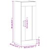 vidaXL Ντουλάπι Τοίχου Γκρι Sonoma 34,5 x 34 x 90 εκ. Επεξεργ. Ξύλο