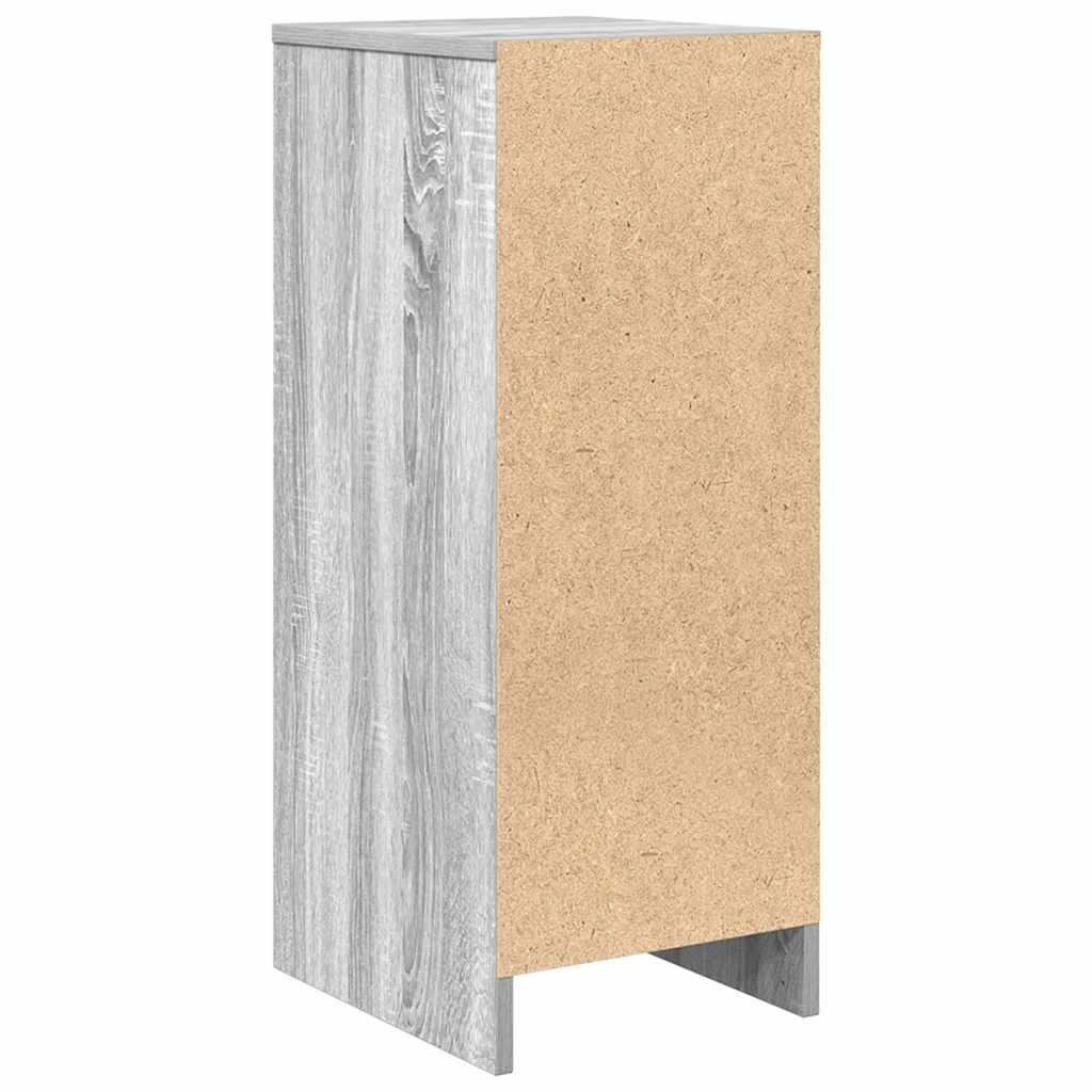 vidaXL Sideboard Γκρι Sonoma 29,5x34x76 cm Ξύλινο μηχανουργικό ξύλο