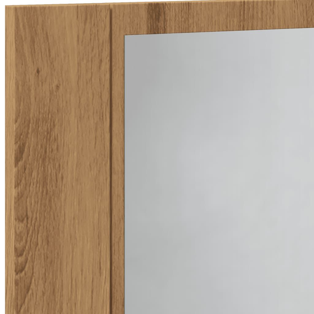 vidaXL Καθρέφτης Ντουλάπι Αρτισιανή Δρυς 60x12x45 εκ. Επεξ. Ξύλο