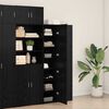 vidaXL Highboard &Mu;&alpha;ύ&rho;&eta; &Omicron;&xi;&upsilon;ά 40 x 42,5 x 185 &epsilon;&kappa;.