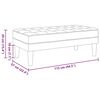 vidaXL παγκάκι Σκούρο πράσινο 113 x 57 x 39 εκ. ύφασμα