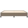 vidaXL Σκελετός Κρεβατιού Χωρίς Στρώμα Taupe 200x200 εκ.Υφασμάτινο