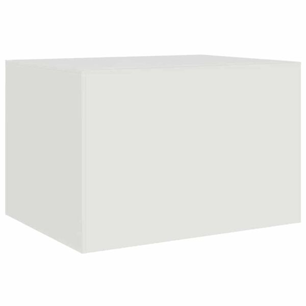 vidaXL Τραπεζάκι Σαλονιού Λευκό 67 x 50 x 44 εκ. από Ατσάλι