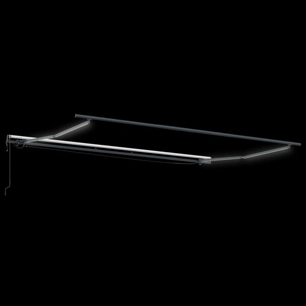 vidaXL Αυτόματη Ανασυρόμενη Τέντα με LED Μαύρη 450x350 cm