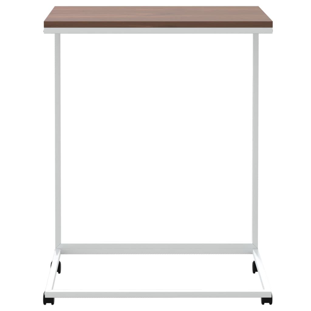 vidaXL Βοηθητικό Τραπέζι με Ρόδες Λευκό 55 x 35 x 70 εκ. Επεξ. Ξύλο