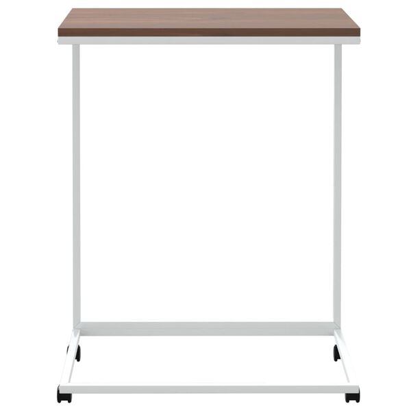 vidaXL Βοηθητικό Τραπέζι με Ρόδες Λευκό 55 x 35 x 70 εκ. Επεξ. Ξύλο