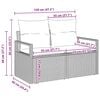 vidaXL Σετ Καναπέ Κήπου με μαξιλάρι 8 pcs Μπεζ Πολυ ράταν