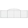 vidaXL Συρματοκιβώτια Τοξωτά 12 τεμ. 300x30x80/100 εκ. Γαλβαν. Ατσάλι