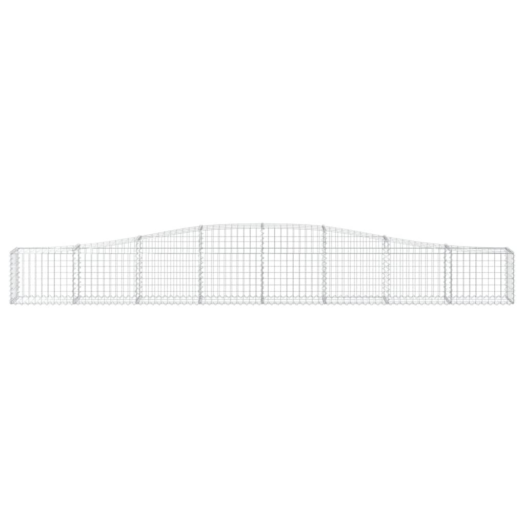 vidaXL Συρματοκιβώτιο Τοξωτό 400x30x40/60εκ. από Γαλβανισμένο Χάλυβα